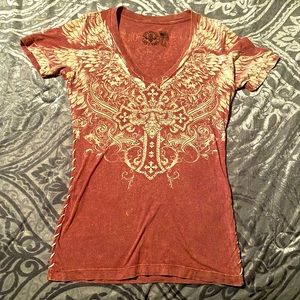 Pink and Sparkle Affliction Shirt